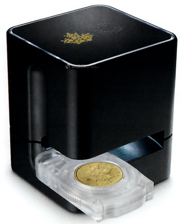 Bullion DNA Gerät der Royal Canadian Mint zur Feststellung der Echtheit von modernen Maple Leaf Münzen in Silber ab dem Jahrgang 2015