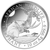 Somalia Elefant 5 oz Silber 2023 - Motivseite