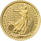 Britannia 1/10 oz Gold 2024 - Motivseite