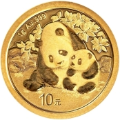 Panda 1 Gramm Gold 2024 - Panda Motiv
