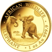 Somalia Elefant 1 oz Gold 2024 - Motivseite