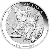 Koala 1 oz Silber 2018 - Motivseite