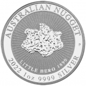 Nugget 1 oz Silber Little Hero 2022  - Motivseite