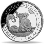 Somalia Elefant 1 oz Silber 20224- Motivseite