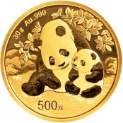 Panda 30 Gram Gold 2024 - Panda Motiv