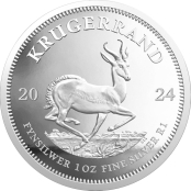 Krügerrand 1 oz Silber 2024 kaufen, die mit Abstand beliebteste Silbermünze in Europa