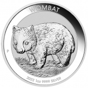 Wombat 1 oz Silber 2022 - Motivseite