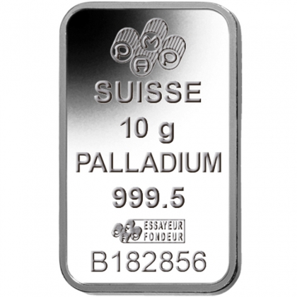 Palladiumbarren 10 Gramm PAMP Suisse 
