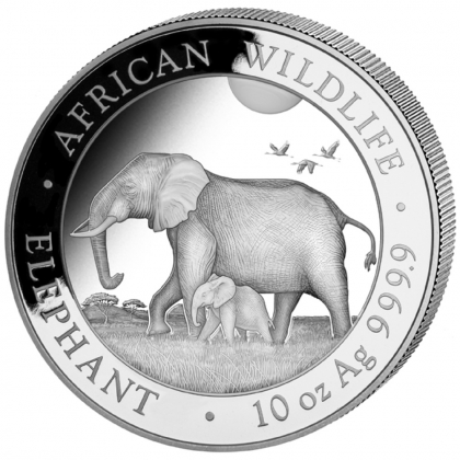 Somalia Elefant 10 oz Silber 2022 