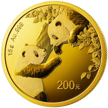 Panda 15 Gramm Gold 2023 