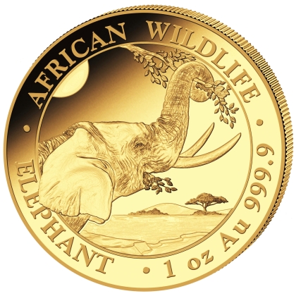 Somalia Elephant 1 oz Gold 2023 