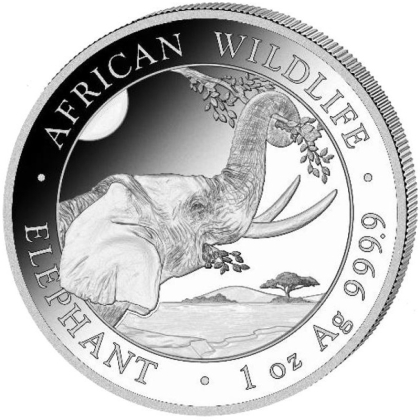 Somalia Elefant 1 oz Silber 2023 
