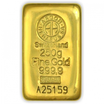 Goldbarren Argor Heraeus 250 Gramm 