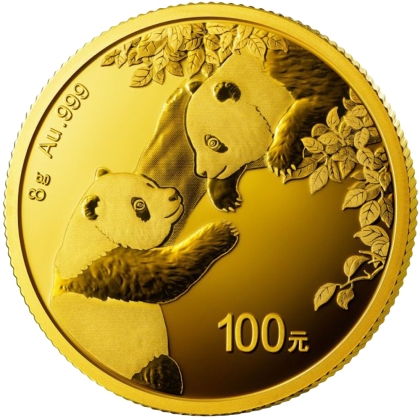 Panda 8 Gramm Gold 2023 