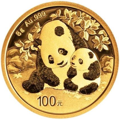 Panda 8 Gramm Gold 2024 