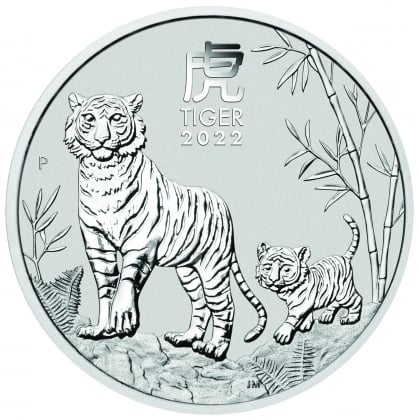 Lunar Tiger 5 oz Silver 2022 