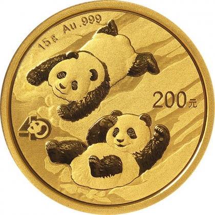Panda 15 Gramm Gold 2022 