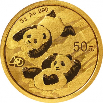 Panda 3 Gramm Gold 2022 