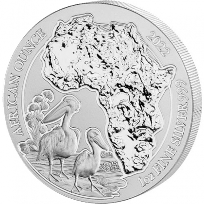 Ruanda Pelikan 1 oz Silber 2022 