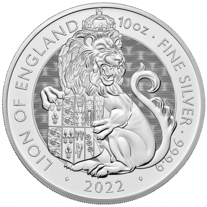 Tudor Beasts Lion 10 oz Silver 2022 