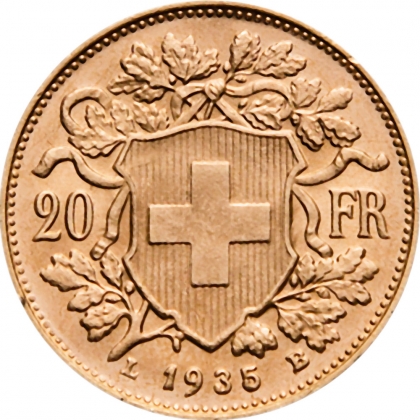 Vreneli Goldmünze 20 Franken 