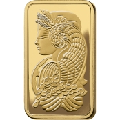 Goldbarren 1 Gramm Fortuna - Logo PAMP Suisse