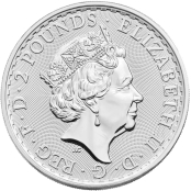 Britannia 1 oz Silber 2023 - Wertseite