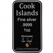 Cook Islands 1 oz Silber - Zertifikat