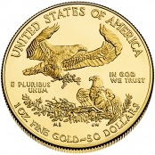 American Eagle 1 oz Gold - Rückseite