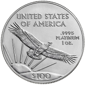 American Eagle 1 oz Platin 2023 - Wetseite