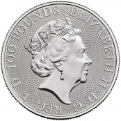 Queen's Beasts Completer Coin 1 oz Platin 2022 - Wertseite
