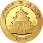 Panda 3 Gramm Gold 2022 - Ansicht des Himmelstempel in Peking