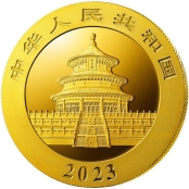 Panda 8 Gramm Gold 2023 - Motiv des Himmelstempel in Peking
