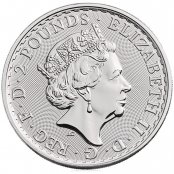 Britannia 1 oz Silber 2018 - Wertseite