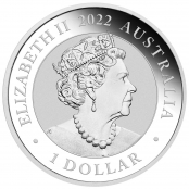Schwan 1 oz Silber 2022 - Wertseite