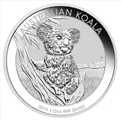 Koala 1/2 oz Silber 2015 - Motivseite