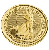 Britannia 1/10 oz Gold 2023 - 3d Ansicht