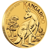 Kangaroo 1/2 oz Gold 2023- 3 D Ansicht