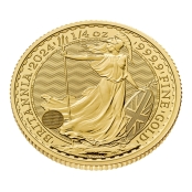 Britannia 1/4 oz Gold 2023 - 3 d