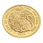 Tudor Beast Lion 1/4 oz Gold 2022 - 3d