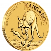 Kangaroo 1 oz Gold 2022 - Motivseite 3d Ansicht