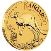 Kangaroo 1 oz Gold 2024 - Motivseite 3d Ansicht