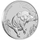 Koala 1 oz Silber 2022 - Der Koala wird mit jährlich wechselnden Motiven ausgegeben.