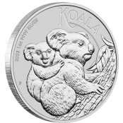 Koala 1 oz Silber 2023 - Der Koala wird mit jährlich wechselnden Motiven ausgegeben.