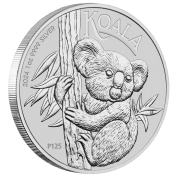 Koala 1 oz Silber 2024 - Der Koala wird mit jährlich wechselnden Motiven ausgegeben.