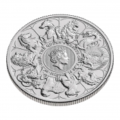 Queen's Beasts Completer Coin 1 oz Platin 2022 - 3 D Ansicht