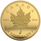 Maplegram Gold 2021 - Die Authentizität jeder Münze wird durch ein Echtheitszertifikat bestätigt