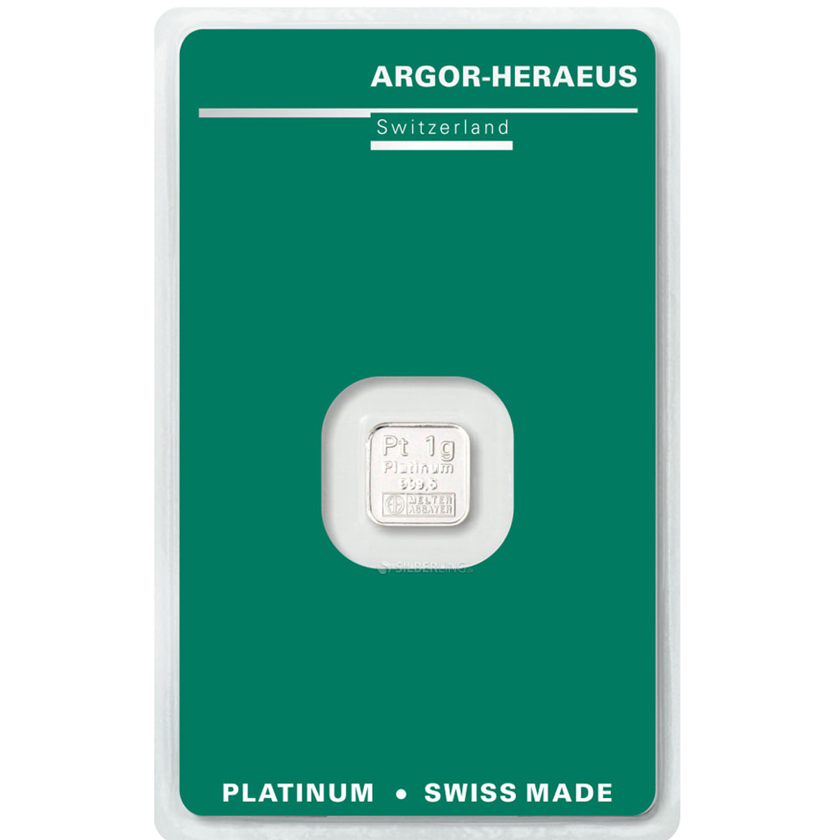 Platinum Bar 1 Gram Argor-Hereaus - buy it here