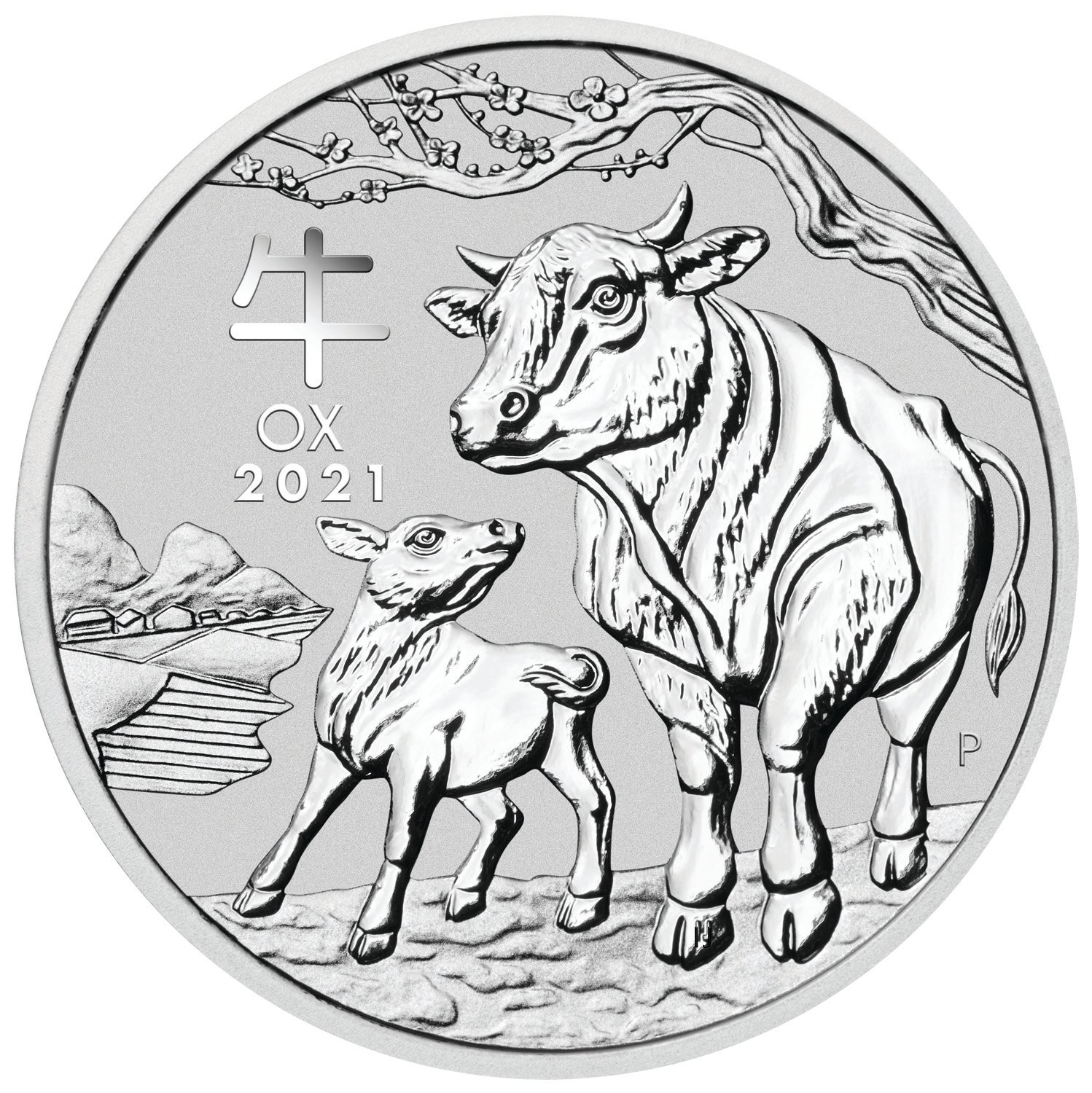2021 Lunar Ox 2 oz Silver Coin Series III from Perth Mint in Australia