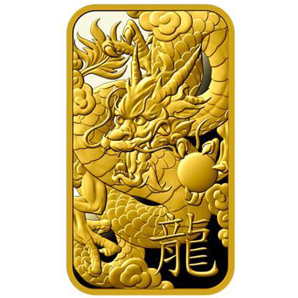 Gold Bar 1 Gram Dragon